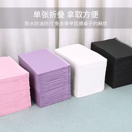 Disposable manicure table mats, Japanese-style, double-sided, waterproof, for cleaning hands, absorbent pads, and towels – specialized tools for nail salons