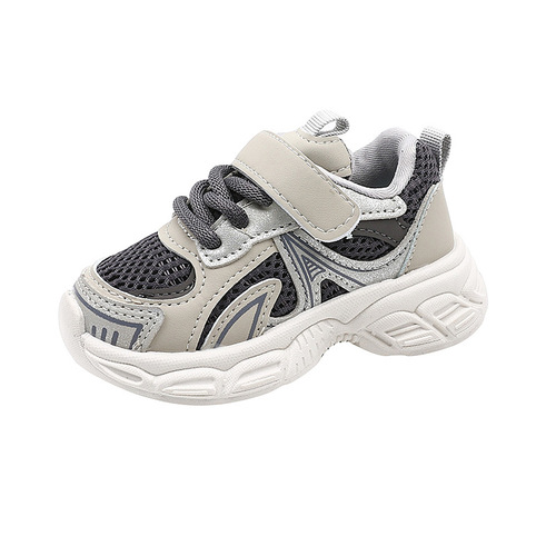 Spring and autumn boys and baby shoes children's sneakers dad breathable running shoes 1-3 years old 5 girls and children's soft-soled mesh shoes
