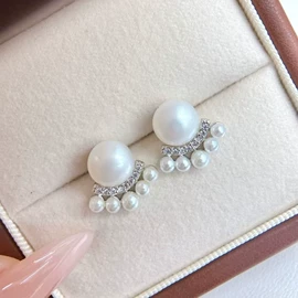 天然珍珠胸饰;天然珍珠耳饰;天然珍珠项饰