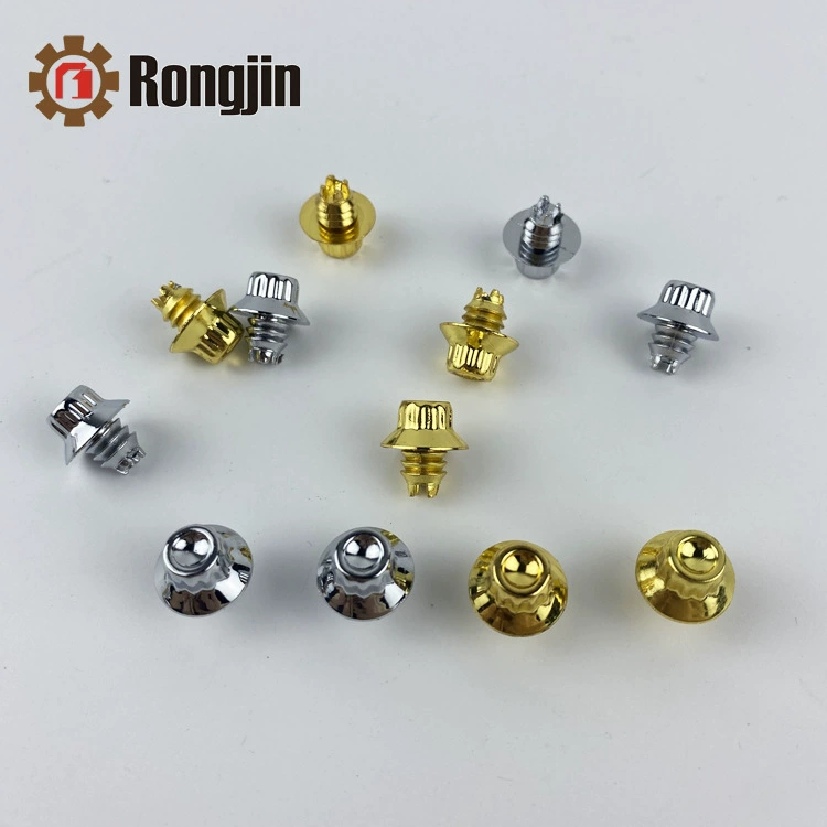 ABS 6,9mm гальванизировать яркие ногти колеса автомобиля черного золота Декоративные