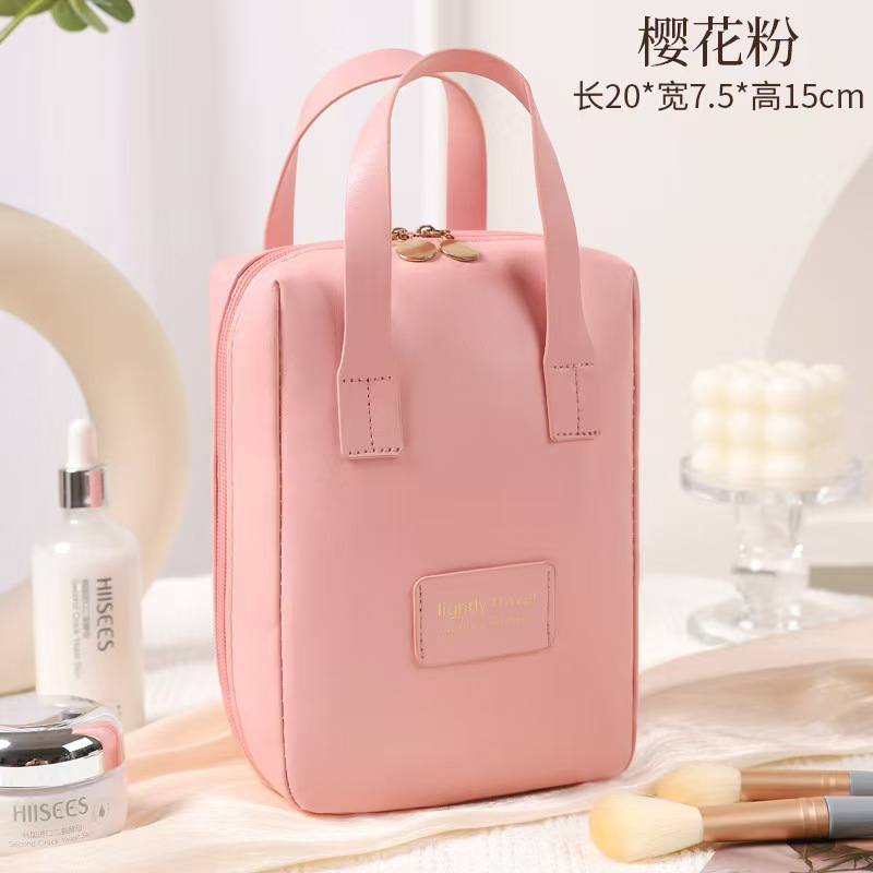 새로운 고급 쉘 화장품 가방 휴대용 대용량 스킨 케어 휴대용 보관 가방 화장품 브러시 여행 세탁 가방