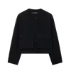 158494 black double pocket jacket