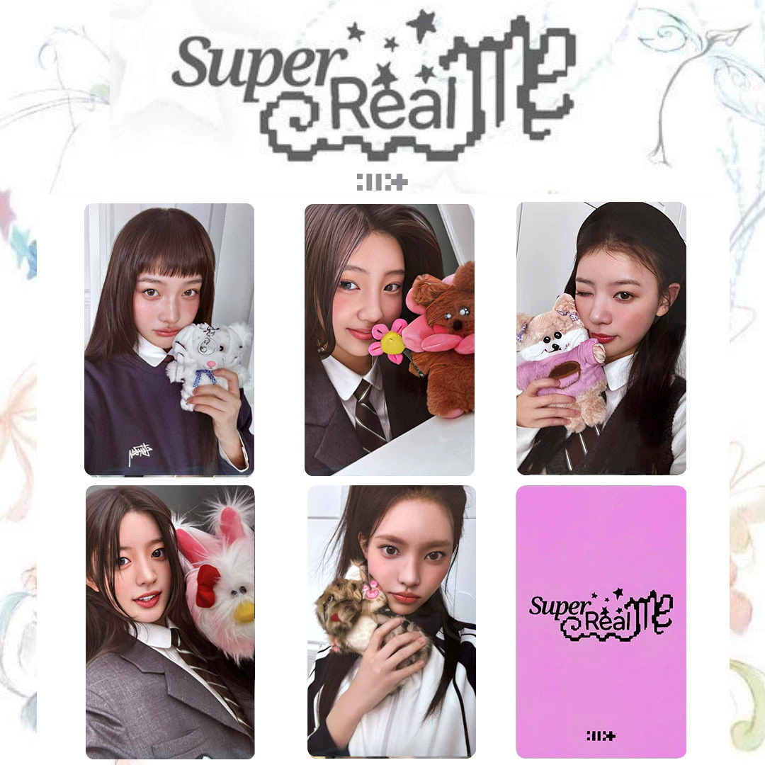 [Комплект карточек Illit 周边 小卡 专辑 Super Real Me случайная карта 小卡 Magnetic]