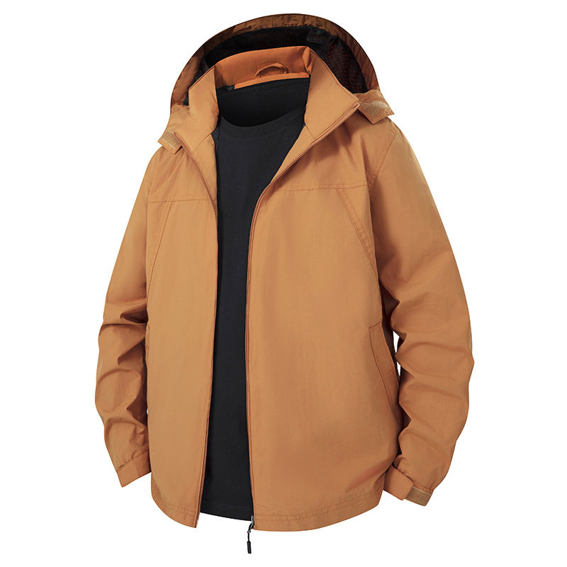 Cross-border national standard-soft shell windbreaker jacket for men, outdoor jacket for men and women, trendy brand
