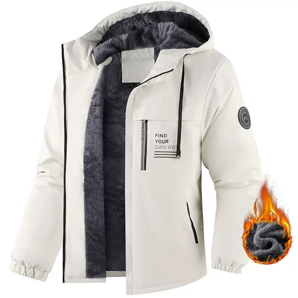 Cross-border autumn and winter hooded cotton jacket, warm and cold-resistant, with fleece lining, thickened, trendy casual cotton coat, couple's jacket, European size