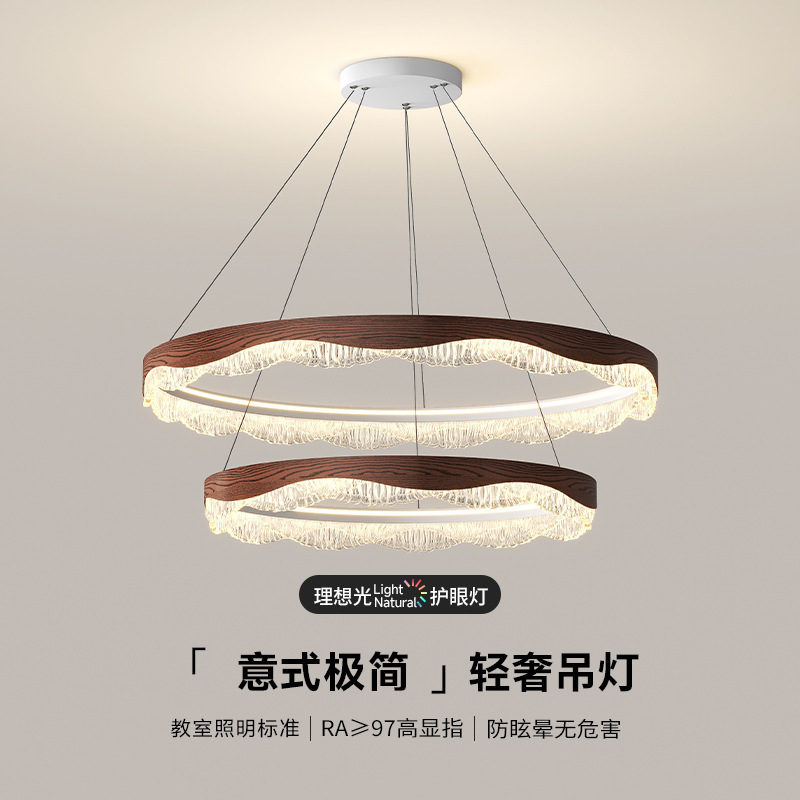 High-Quality Villa Suspended Chandelier, Simple and Elegant Duplex House, Living Room Chandelier, Hotel Light Luxury Stair Lamp, High-End