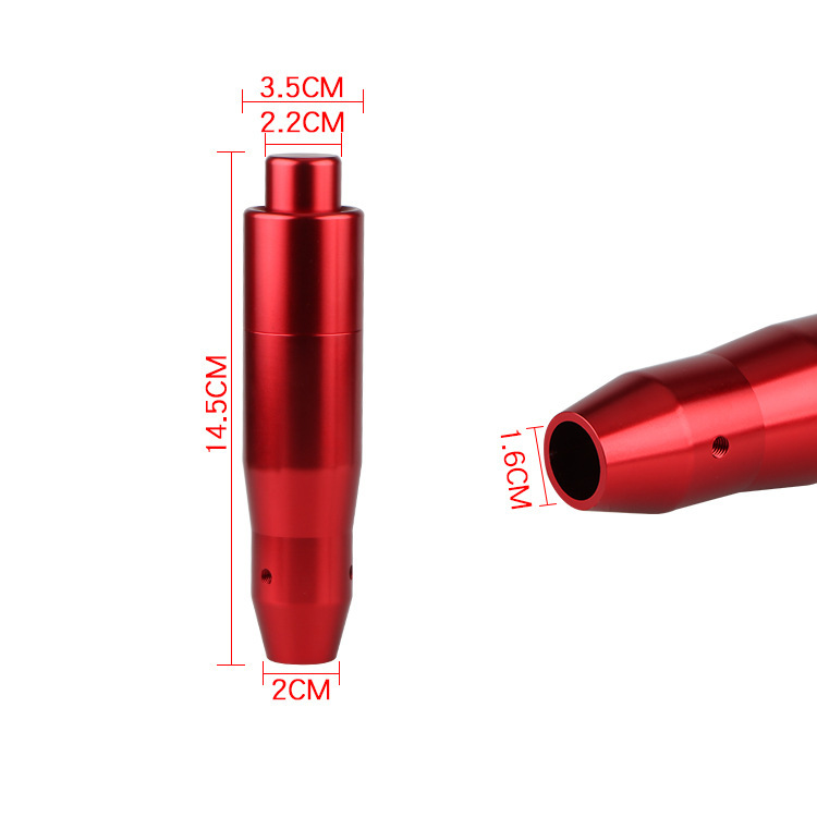 帮手描述图：汽车通用改装带按钮按键档把头14.5CM铝合金自