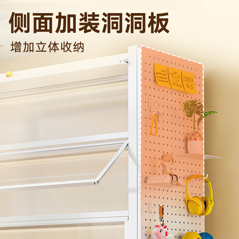 Steel Bookshelf with Transparent Glass and Doors, Dustproof Display Cabinet, Iron Storage Cabinet for Model Figurines 3