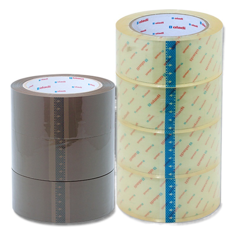 Bojie supoker fabricante de cinta adhesiva transparente de bajo ruido al por mayor caja de sellado silenciosa cinta silenciosa un rollo