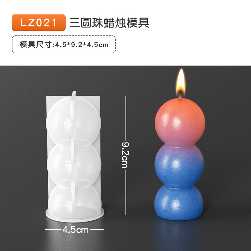 36 epoxi vela molde cristal racimo bola arco Polka Dot cubo vela almacenamiento hecho a mano resina silicona molde