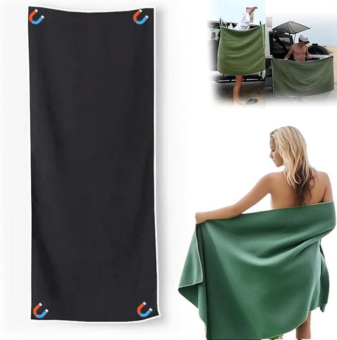 亚马逊Outdoor Magnetic Bath Towel户外磁性浴巾纤维速干浴巾|undefined