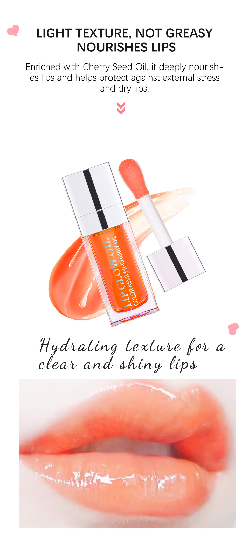 45g Weight Lip Glaze Type Of Cosmetics Plastic, Glass Material Geometry Pattern Fashion Style Fashion Geometry Plastic Glass 无