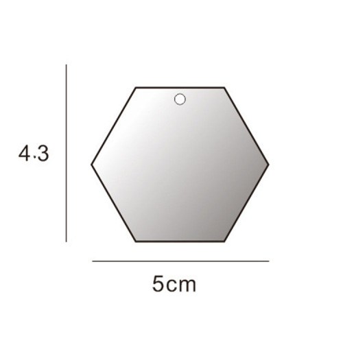 Cross-border transparent acrylic sheet Guka DIY plate handmade keychain pendant plexiglass blank embryo round sheet