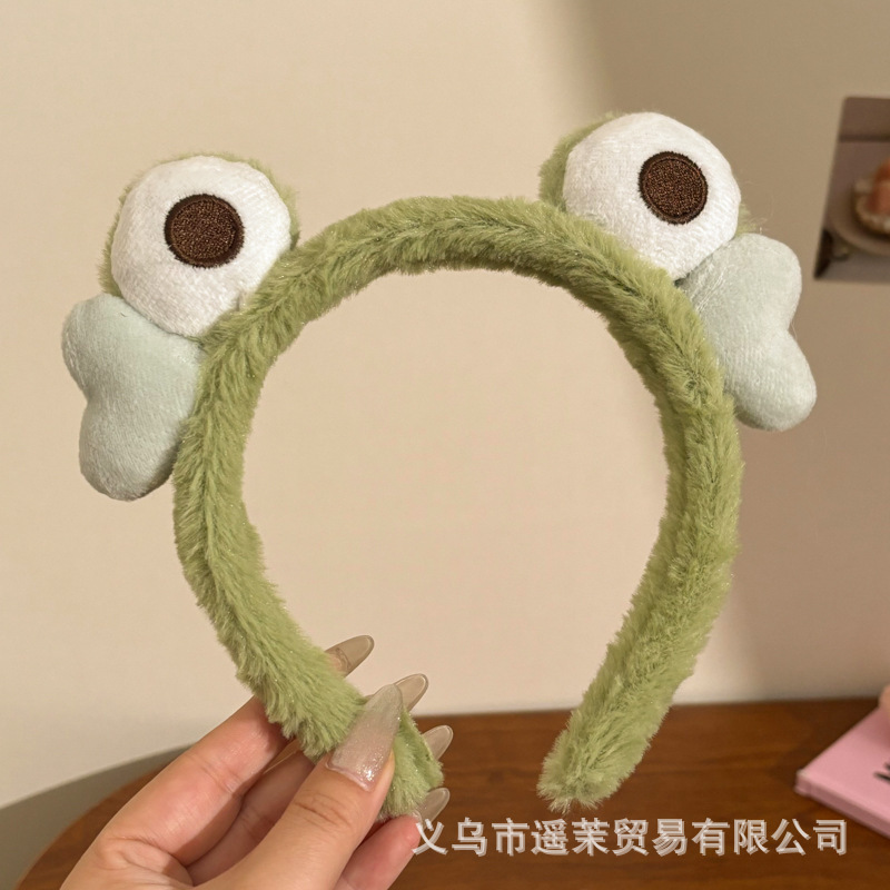 曲奇饼干洗脸发箍女2025新款毛绒压发头箍可爱发卡子防滑发捆头饰|undefined