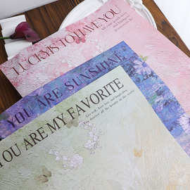 新款油画包装纸熙梦花园鲜花包花纸加厚牛皮纸花店资材批发高级感