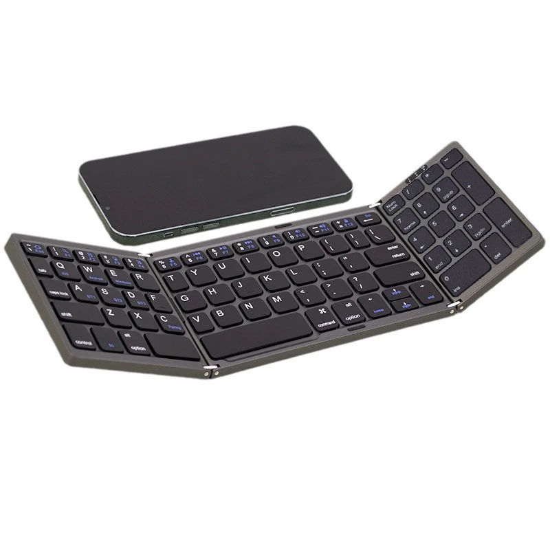 Складной Bluetooth-клавиатура серии B089T/B033, цифровая клавиатура, портативная, с мышью и чехлом по желанию