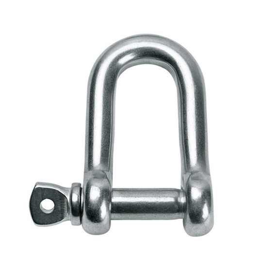 Source manufacturer national standard D-type shackle carbon steel galvanized lifting shackle U-ring buckle lifting rigging marine hook