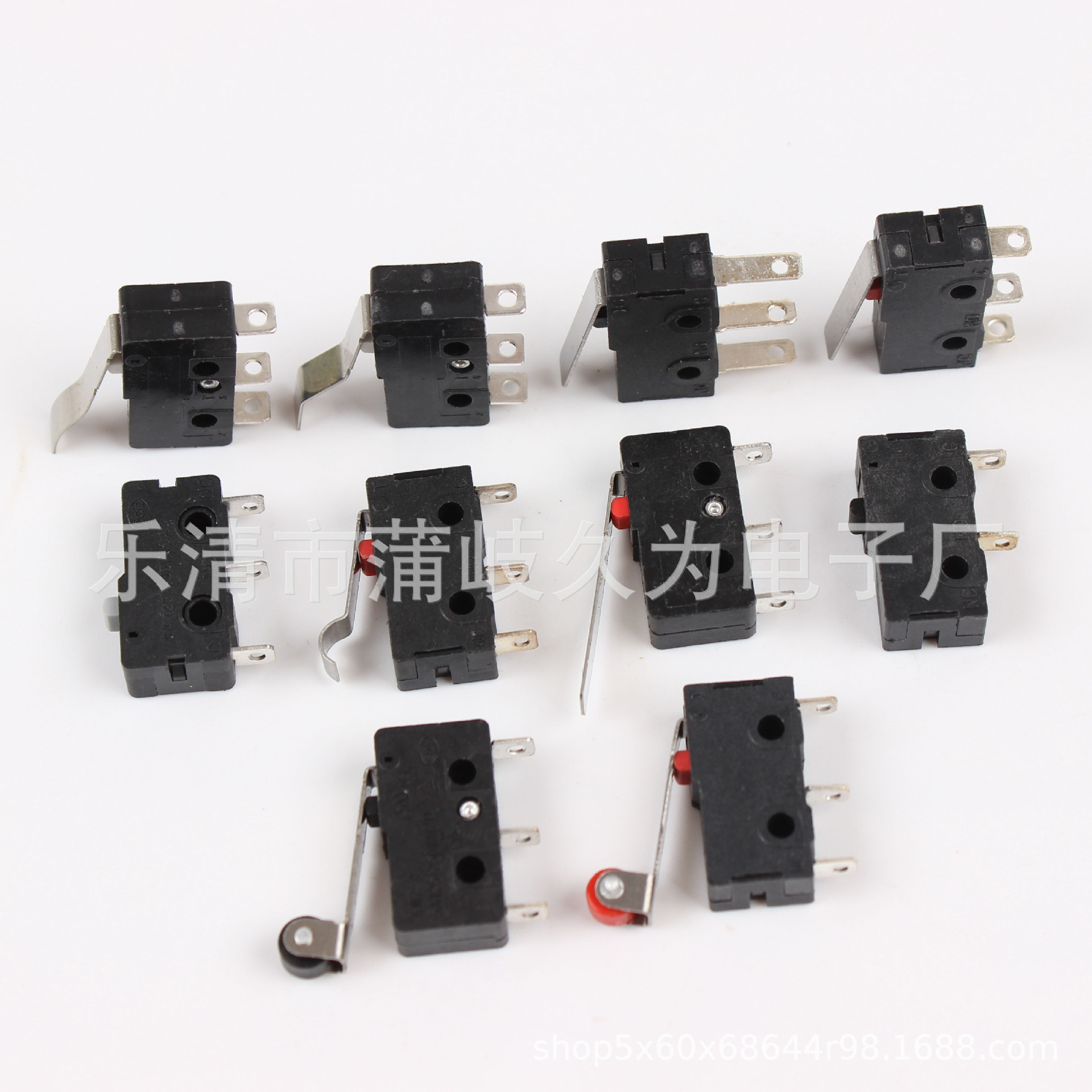 奶茶机绞肉机两脚中微动开关滚轮直柄长柄弯柄KW-020中微动开关