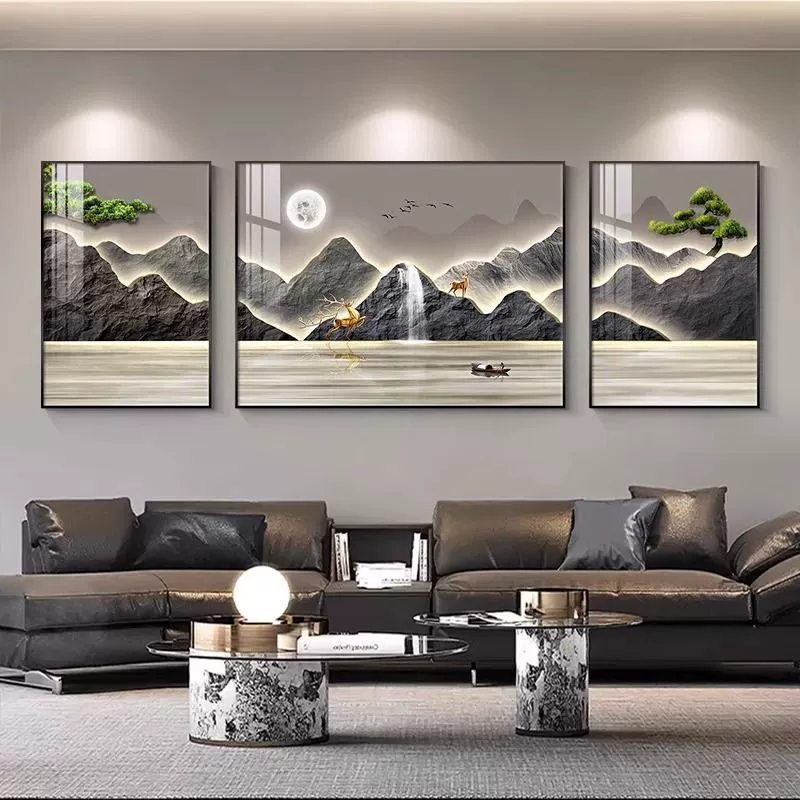 Sansui, настенные украшения для гостиной или офиса, китайский стиль