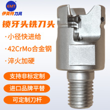 锁牙式铣刀头小径快进给锁牙刀头刀片开粗方肩锁牙头厂家非标定制
