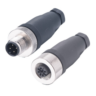 Customized M12 Connector Flange Base Waterproof Industrial-Grade Power Supply Sensor Cable Joint Industrial-Grade Waterproof