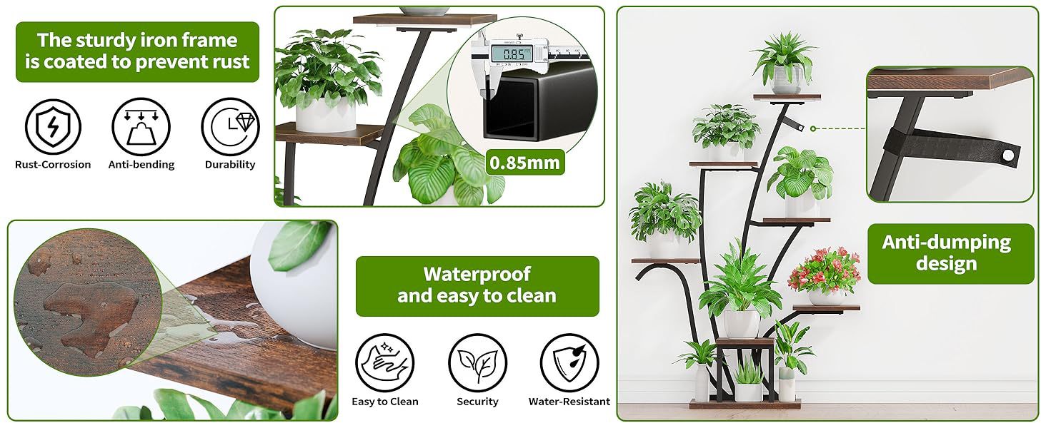Plant Shelf with Grow Lights
