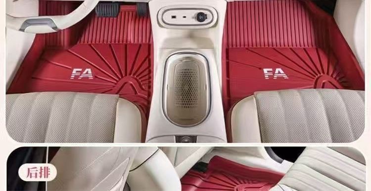 Oula T injection-molded car floor mats are made entirely of formaldehyde-free materials, odorless, non-slip, safe for babies and cats, wear-resistant, black
