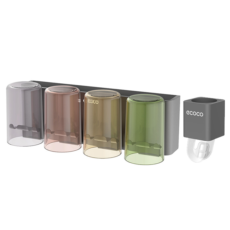 cepillo de dientes sin agujeros de arma de fuego envague de vaso de baño cepillo de dientes de almacenamiento tipo pared cepillo de dientes eléctrico