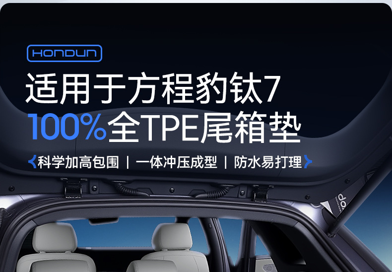 Suitable for Equation Leopard Titanium 7 Trunk Mat Tpe25 All-In-One Trunk Mat Car Interior Modification Accessories
