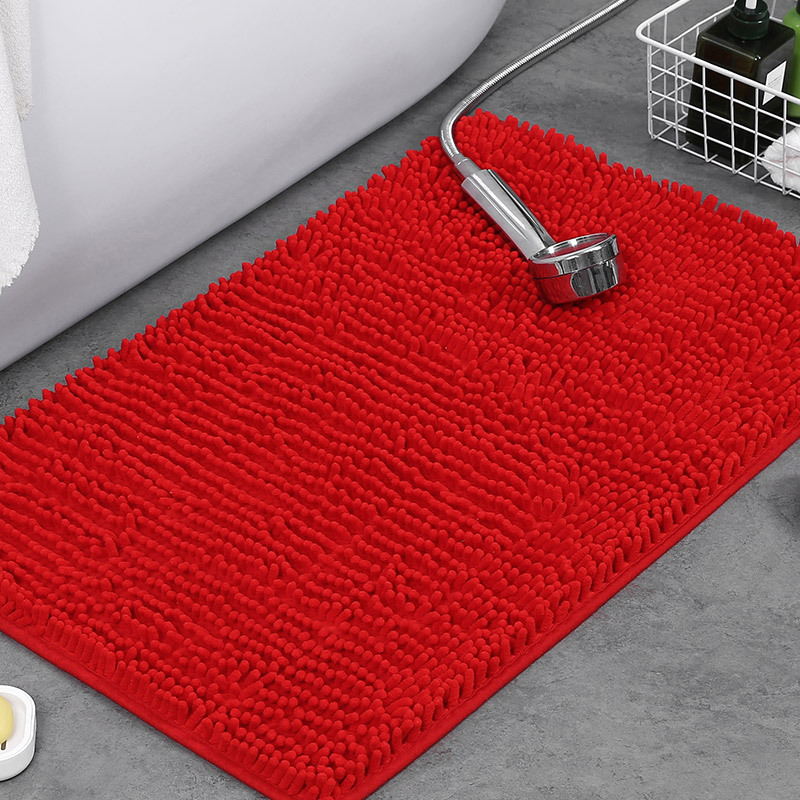 Alfombrilla de baño Alfombra absorbente de agua en la puerta del baño Alfombrilla antideslizante de chenilla Alfombrilla de entrada Alfombrilla de baño
