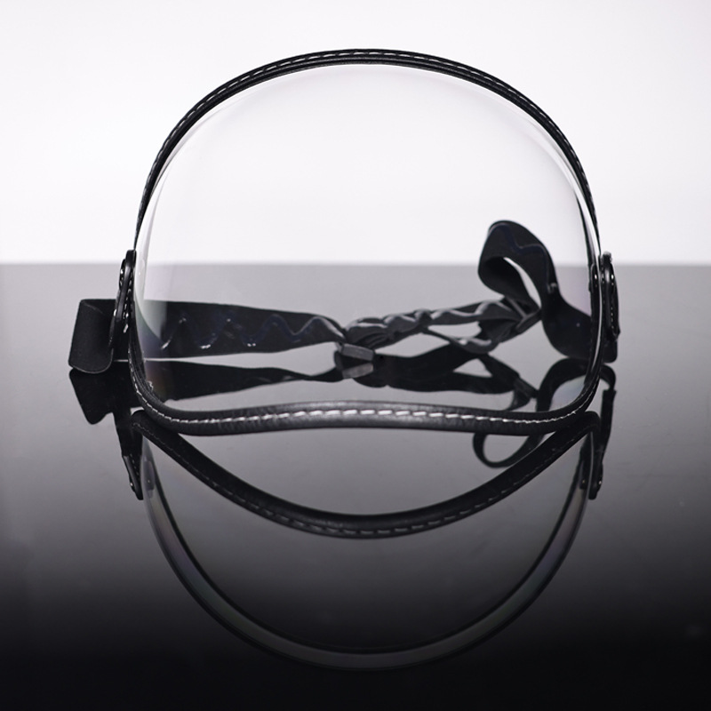 Burbuja espejo retro casco lente motocicleta parabrisas delantero gafas medio casco gafas a prueba de viento máscara Universal HD