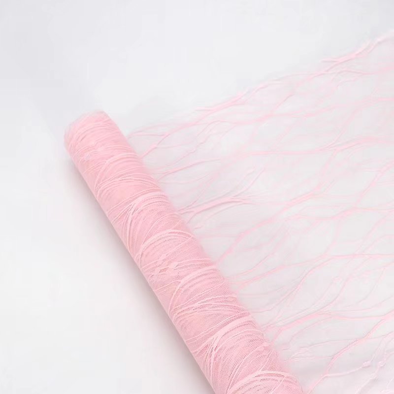 Fabricantes de fiestas de flores paquete de flores Jacquard sólido paquete de flores material de paquete de flores cortina de tela