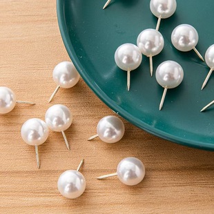 Pearlescent White Push Pins, Round Ball Pins, Pearl White Ball Pins, Map Pins, Cork Board Photo Wall Thumbtacks, Creative Felt Board