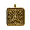 八瑞相黄铜方形嘎乌盒唐卡盒吊坠车挂饰品尼泊尔|ms