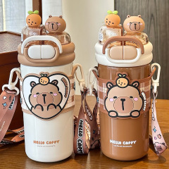 カピバラ ダブルドリンクポータブル魔法瓶カップ