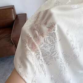 法式玫瑰蝴蝶花纱帘透光不透人奶油风复古轻奢卧室阳台飘窗有钱花