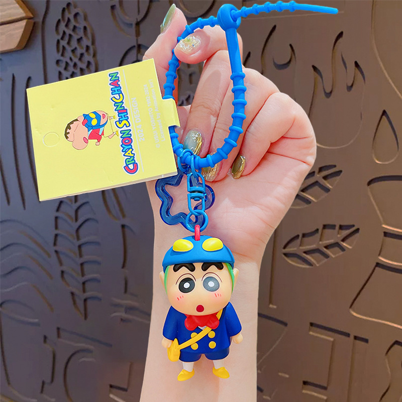 正規版の漫画のクレヨンの小さい新しい公仔のシリーズのキーホルダーのカップルのカバンは自動車のキーチェーンの贈り物の卸売りを飾ります。|undefined