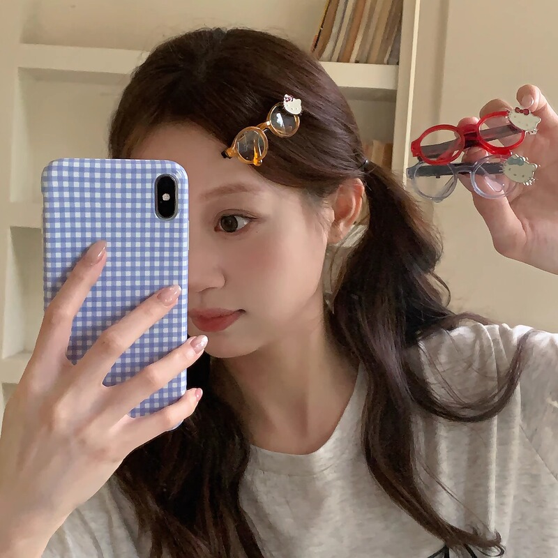 卡通萌趣KT猫发夹女2025新款甜美刘海夹时尚百搭前额碎发整理神器|undefined