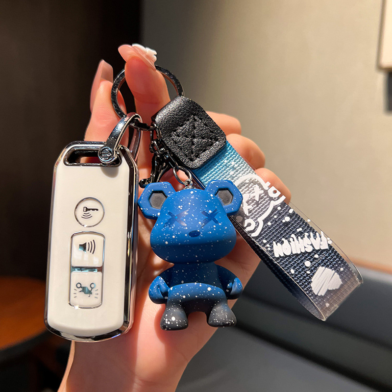 Imágenes aplicables Fosha 350 funda de llave de motocicleta agrietada 125 Xindazhou ns125la/PCX150 funda de hebilla