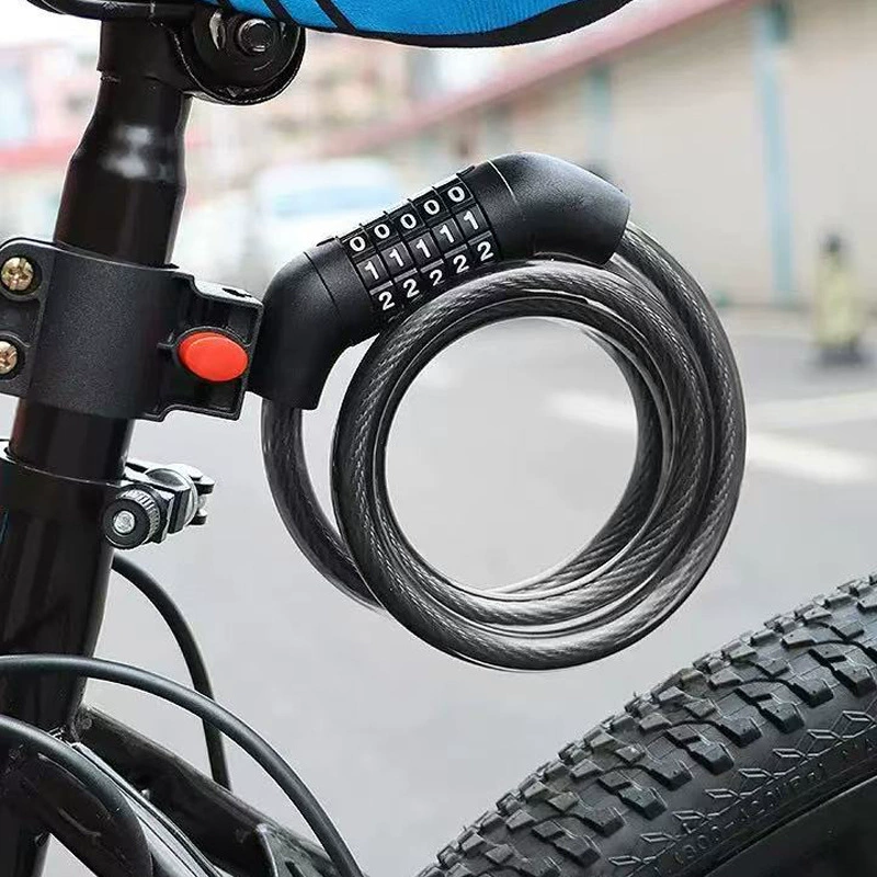 Велосипедный замок Противоугонный замок код горный велосипед портативный автомобильный замок Электрический замок цепной замок Велосипедные аксессуары Daquan