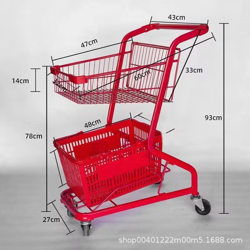 Carrito de compras de supermercado nuevo multifuncional carrito de compras carrito de compras doméstico propiedad carrito de compras almacén de carritos de manejo de camiones
