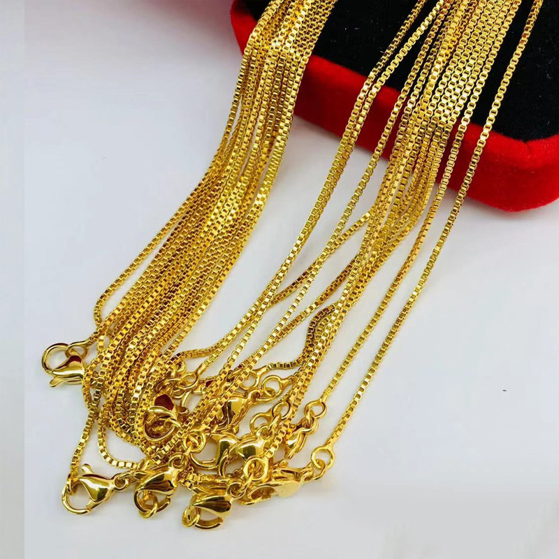 Xuping joyería collar de otoño y invierno feminino simple cadena cadena de cadena de hueso de serpiente caja de perlas colgante transfronterizo europeo y americano cadena única