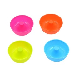 Cross-border new silicone round donut muffin cup set wholesale mini cake mold children's baking tray