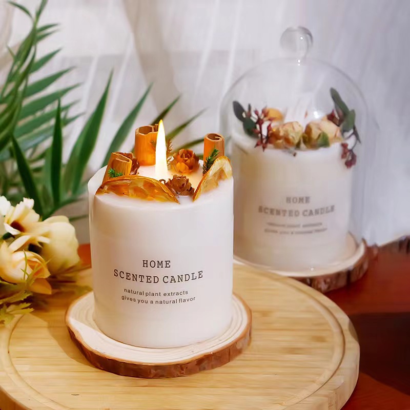 Aromaterapia flor eterna vela con regalo de mano Aromaterapia avanzada cera de soja fuego-libre hogar dormitorio atmósfera vela incienso