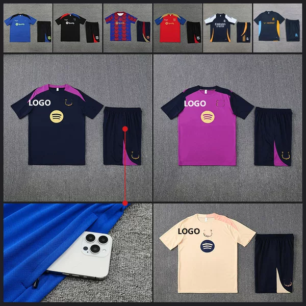 Barcelona football training clothes short sleeve jersey factory direct Futbol Club Barcelona Jersey