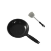 Wok (glossy) + silver spatula