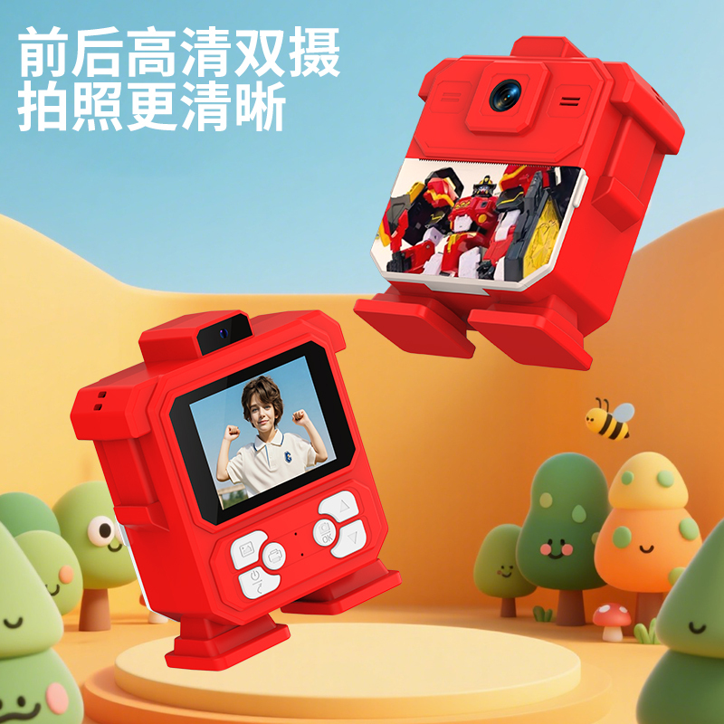 New KaBao Instant Print Camera for Children with Dual Front and Rear Cameras, Cartoon Design for Students, Cross-Border Version