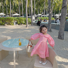 Children's Sweet Dress Autumn Clothes Girls Long Sleeve Dress Children's Skirt 3-8 Years Old Children's Clothing One Piece Dropshipping