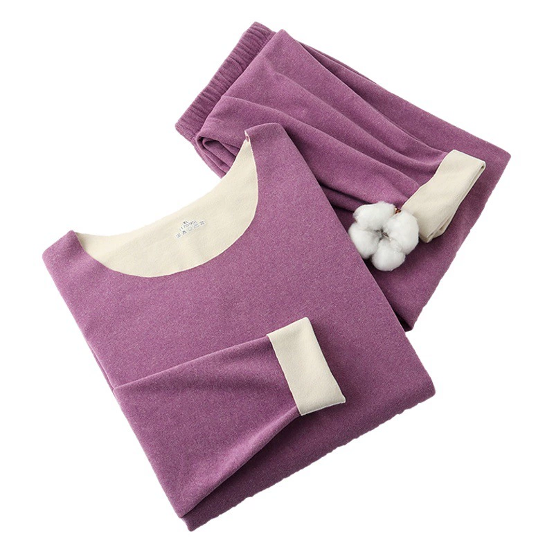 Зимняя нижняя рубашка нижнее белье женская осень-зима новая двусторонняя шлифовка