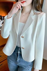 小个子短款西装外套女2025秋季新款时尚气质小西服设计感小众上衣